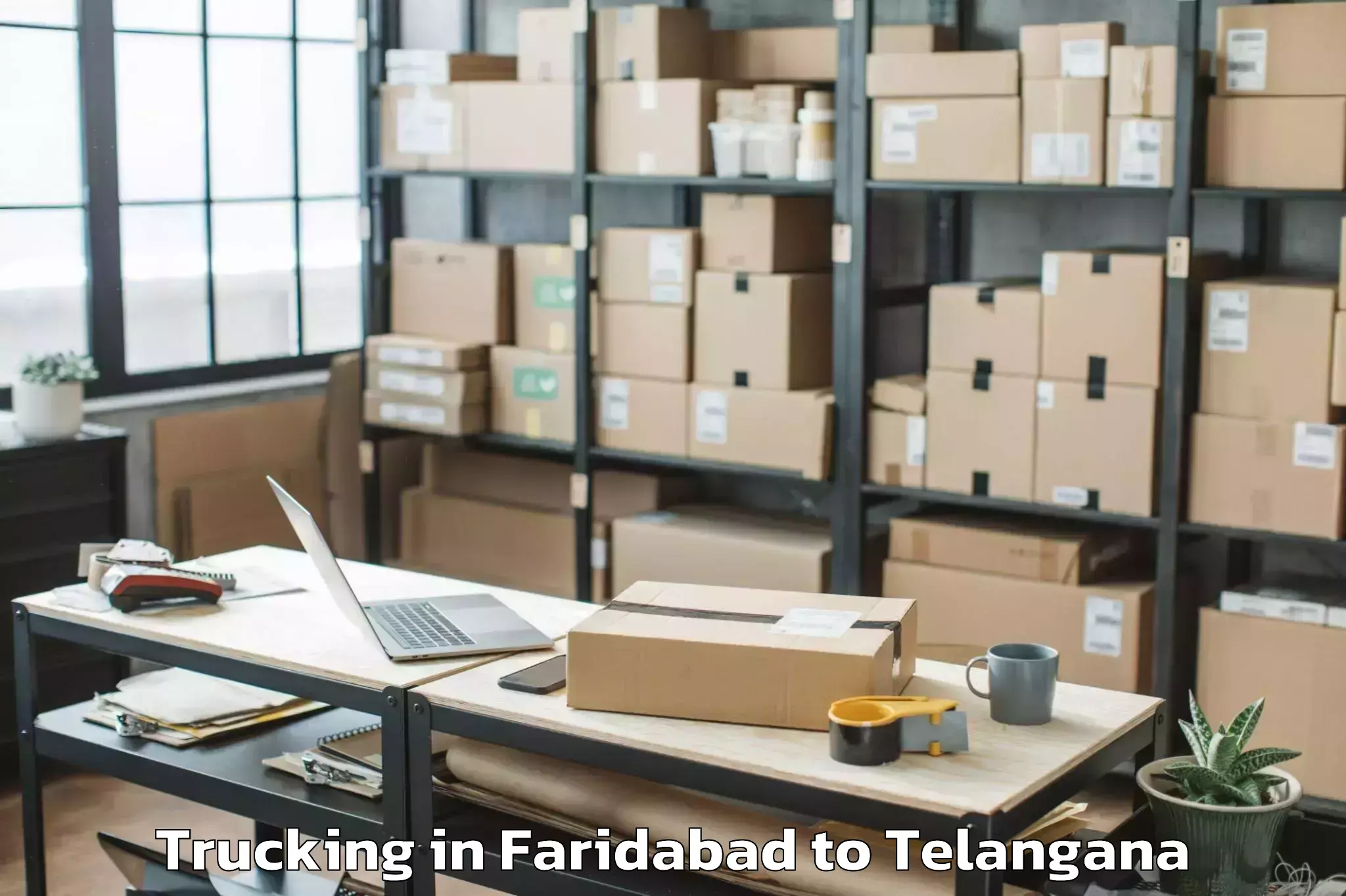 Book Faridabad to Bandlaguda Trucking Online